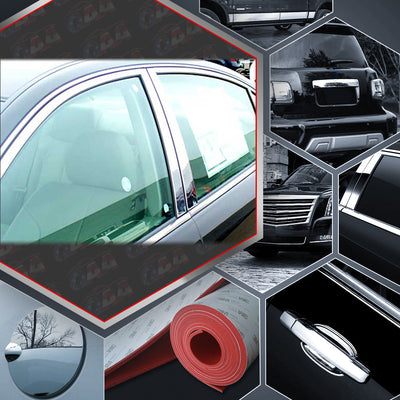 4pcs Stainless Steel Pillar Post Trim<BR>02-06 Nissan Altima