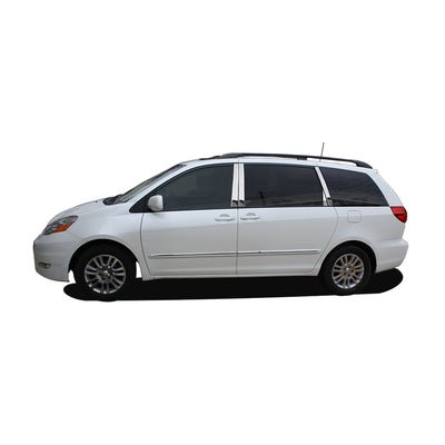 4pcs Stainless Steel Pillar Post Trim<br>04-10 Toyota Sienna