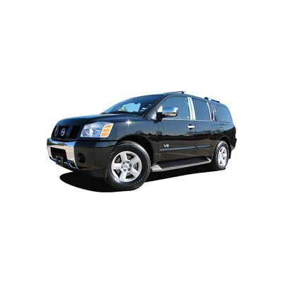 4pcs Stainless Steel Pillar Post Trim<br>04-16 Nissan Armada, 04-15 Titan Crew Cab