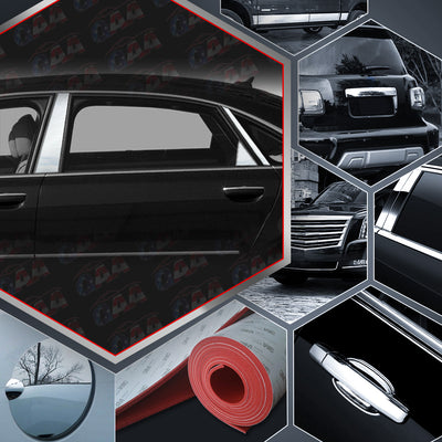 6pcs Stainless Steel Pillar Post Trim<br>04-10 Audi A8