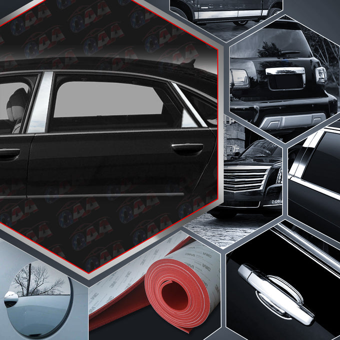 6pcs Stainless Steel Pillar Post Trim<br>04-10 Audi A8