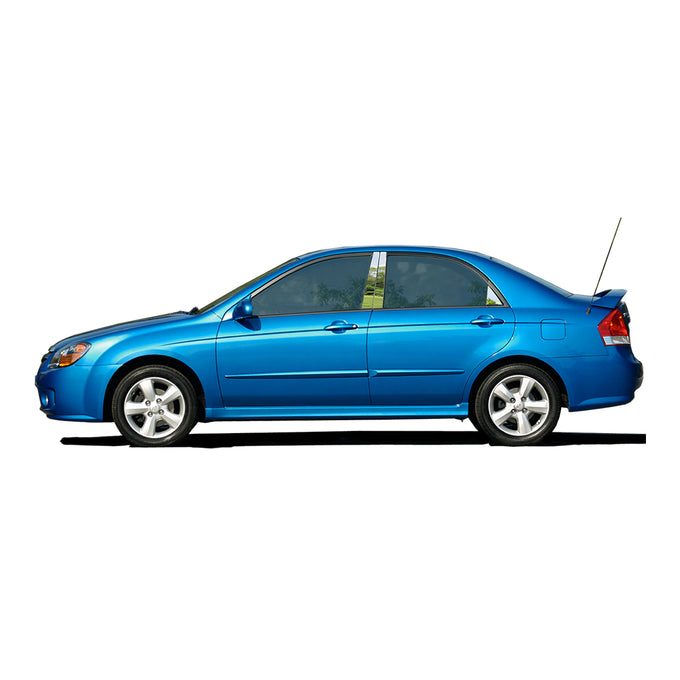 4pcs Stainless Steel Pillar Post Trim<BR>05-09 Kia Spectra