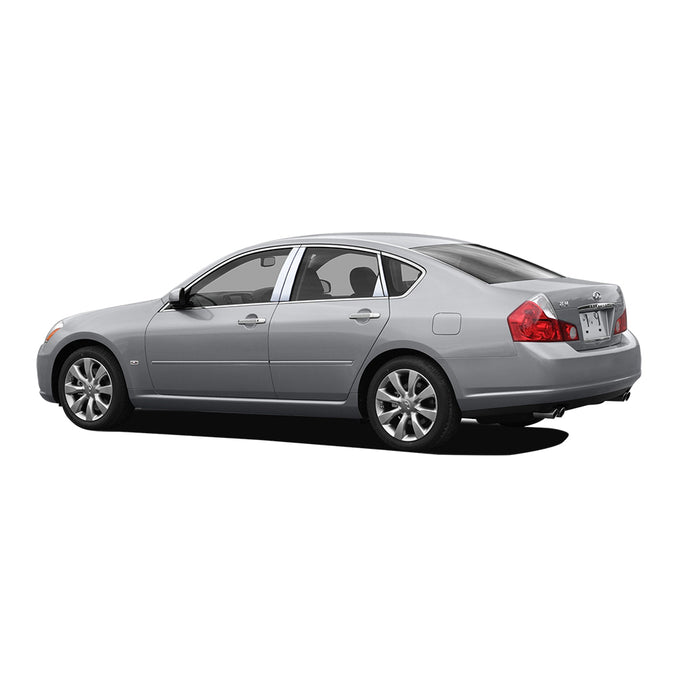 6pcs Stainless Steel Pillar Post Trim<br>06-10 Infiniti M35 M45