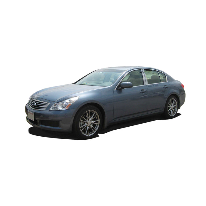 4pcs Stainless Steel Pillar Post Trim<br>07-13 Infiniti G Sedan, 14-15 Q40