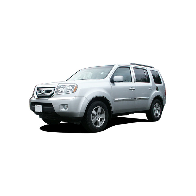 6pcs Stainless Steel Pillar Post Trim<br>09-15 Honda Pilot