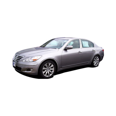 4pcs Stainless Steel Pillar Post Trim<BR>09-13 Hyundai Genesis