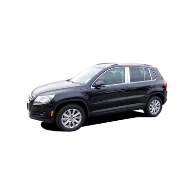 6pcs Stainless Steel Pillar Post Trim<br>09-17 Volkswagen Tiguan, 17-18 Tiguan Limited