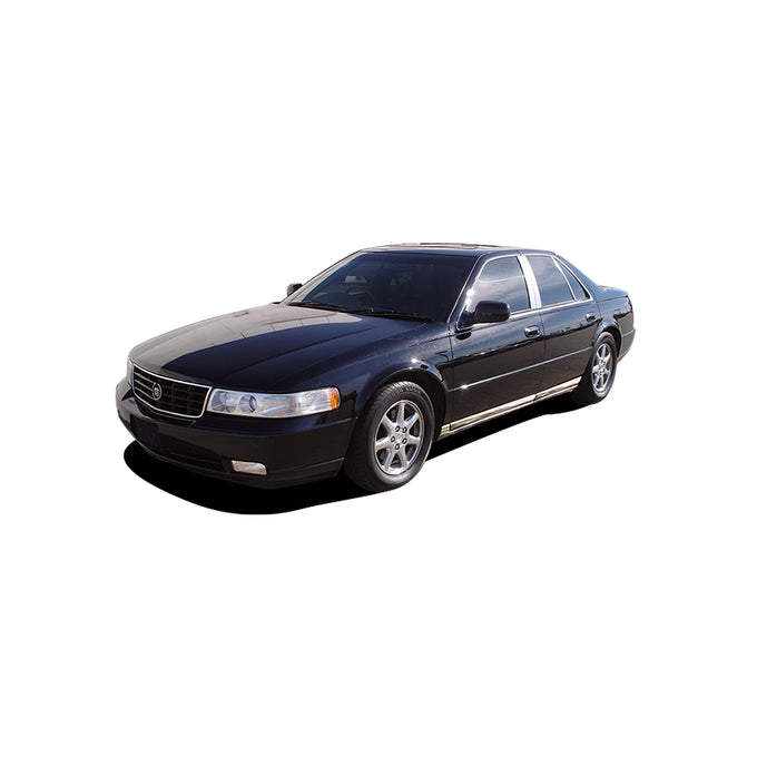 6pcs Stainless Steel Pillar Post Trim<BR>98-04 Cadillac Seville