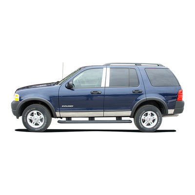 4pcs Stainless Steel Pillar Post Trim<br>02-10 Ford Explorer Mercury Mountaineer