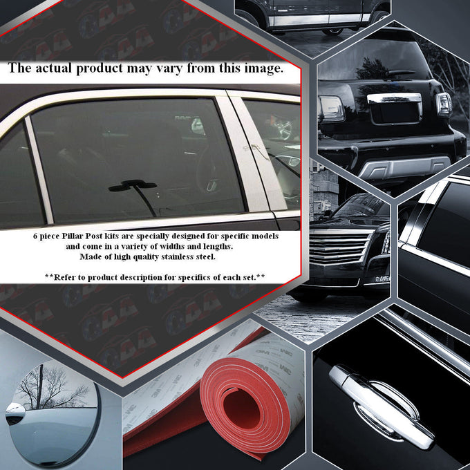8pcs Stainless Steel Pillar Post Trim<br>03-07 Saturn Vue