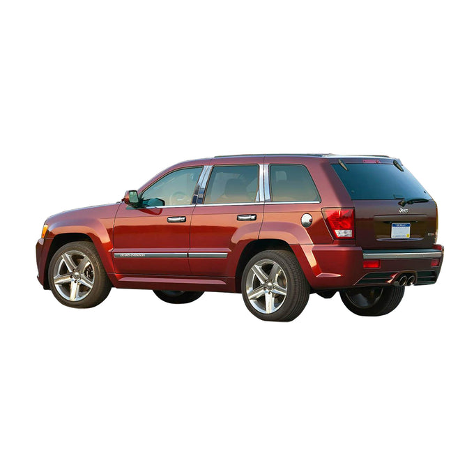 8pcs Stainless Steel Pillar Post Trim<br>05-10 Jeep Grand Cherokee