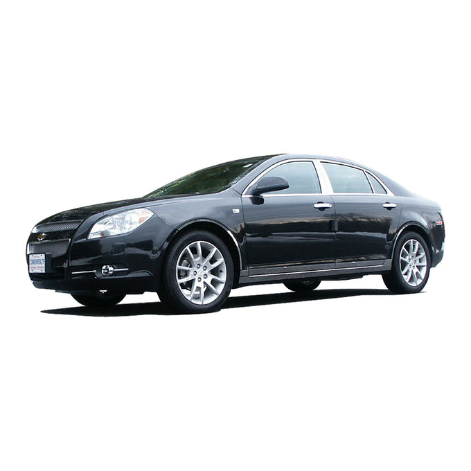 6pcs Stainless Steel Pillar Post Trim<BR>08-12 Chevy Malibu