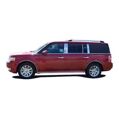 8pcs Stainless Steel Pillar Post Trim<br>09-19 Ford Flex