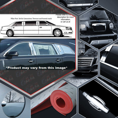 12pcs Stainless Steel Pillar Post Trim<br>10-20 Lincoln MKT
