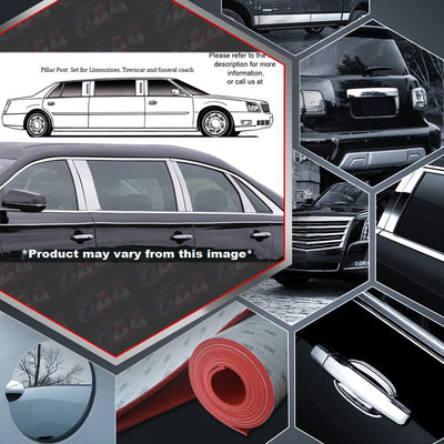 10pcs Stainless Steel Pillar Post Trim<br>13-19 Cadillac XTS