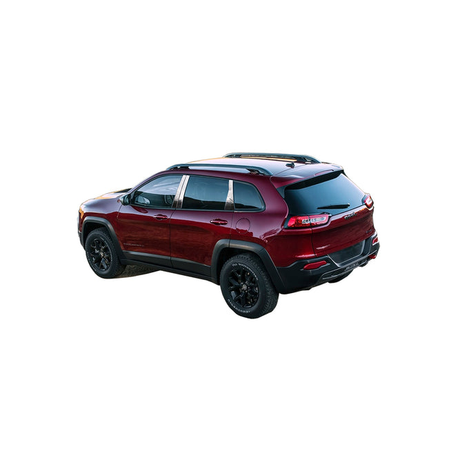 4pcs Stainless Steel Pillar Post Trim<BR>14-22 Jeep Cherokee