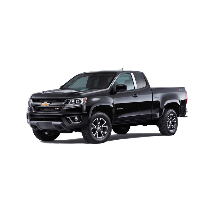 2pcs Stainless Steel Pillar Post Trim<br>15-22 Chevy Colorado GMC Canyon Extended Cab