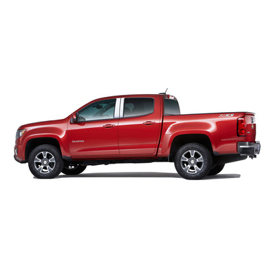 4pcs Stainless Steel Pillar Post Trim<br>15-22 Chevy Colorado GMC Canyon Crew Cab