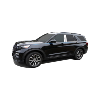 6pcs Stainless Steel Pillar Post Trim<br>20-23 Ford Explorer