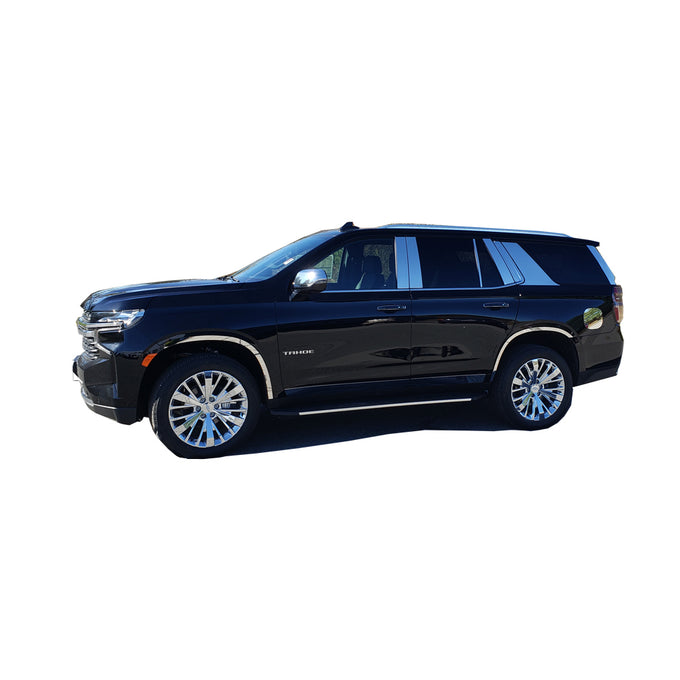 6pcs Stainless Steel Pillar Post Trim<br>21-23 Tahoe Suburban Yukon XL