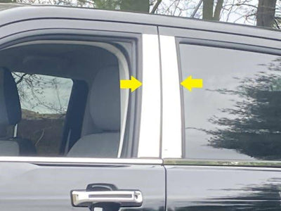 4Pc Stainless Steel Pillar Trim <br>22-24 Ford Maverick