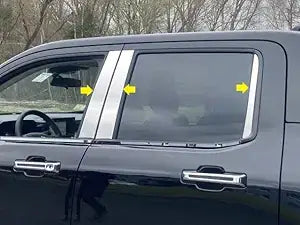 6Pc Stainless Steel Pillar Trim <br>22-24 Ford Maverick