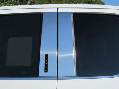 4Pc Stainless Steel Pillar Trim <br>23-24 Ford Super Duty