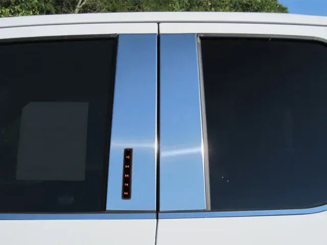 4Pc Stainless Steel Pillar Trim <br>23-24 Ford Super Duty