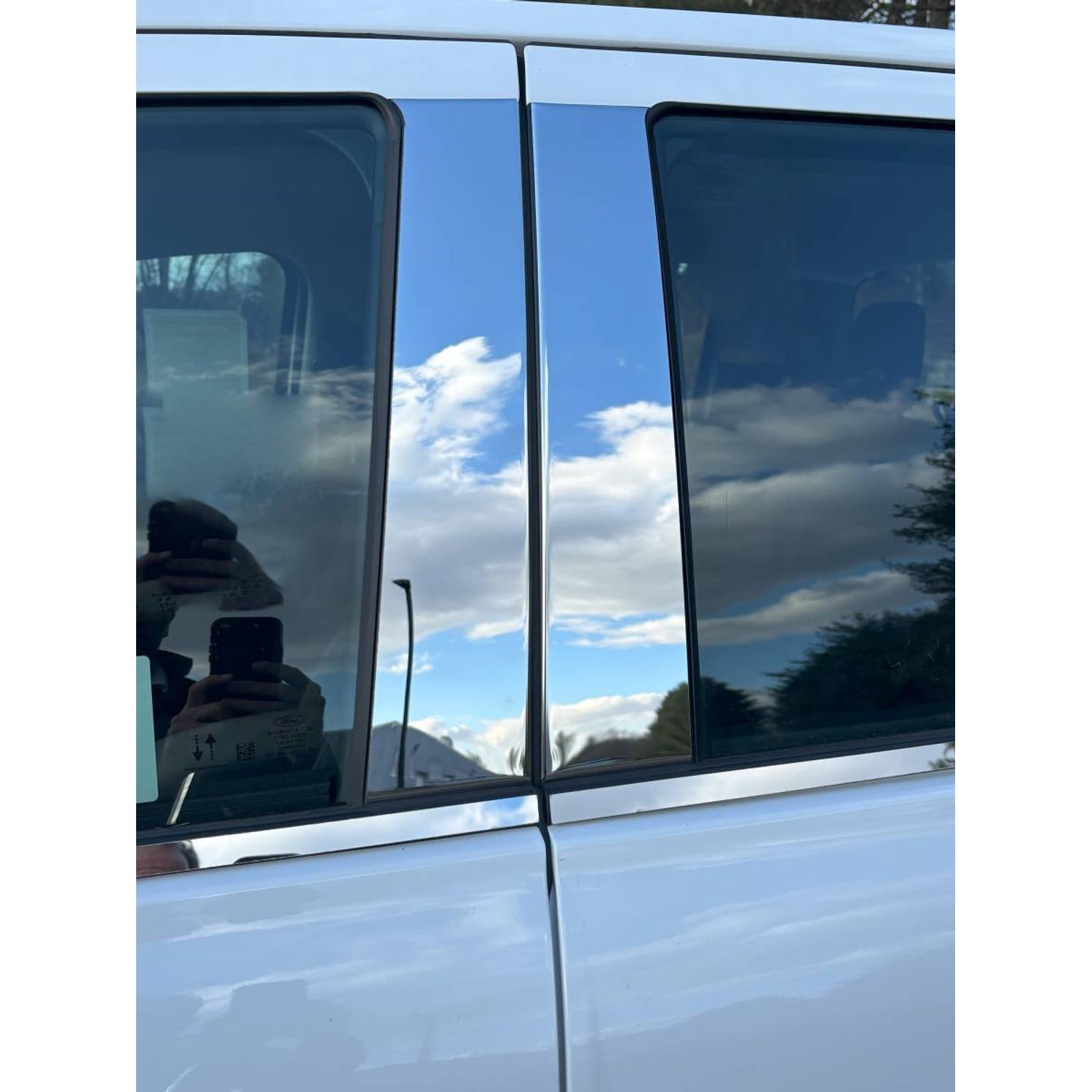 4Pc Stainless Steel Pillar Trim <br>24-25 Ford Ranger