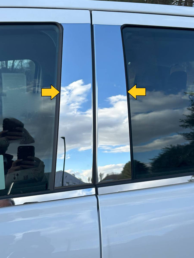 4Pc Stainless Steel Pillar Trim <br>24-25 Ford Ranger