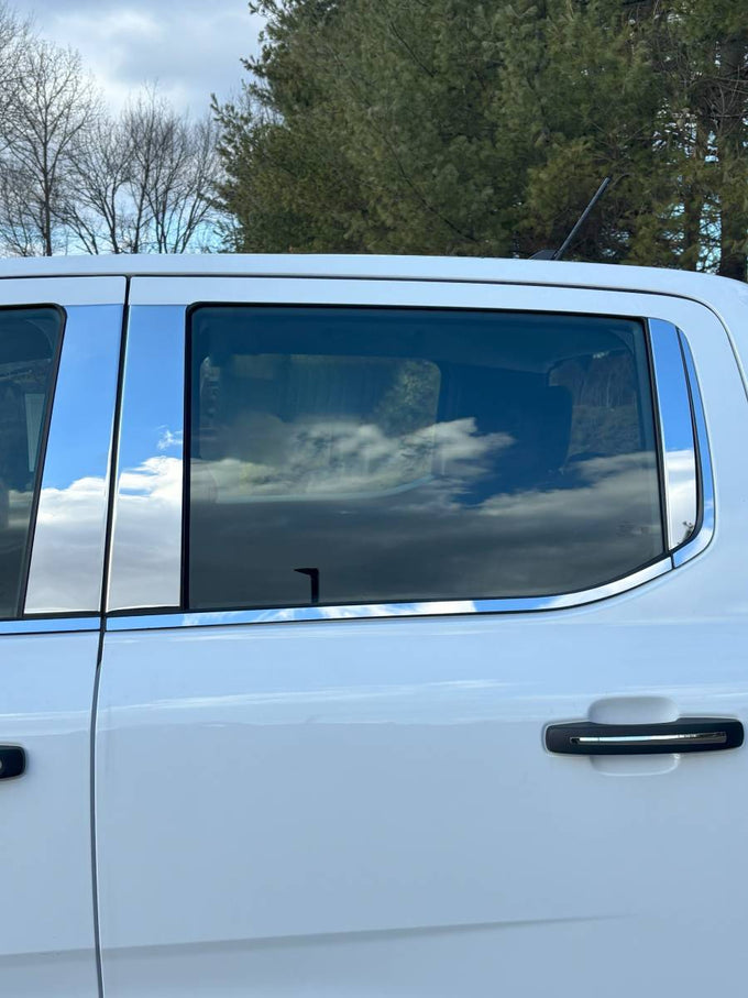 6Pc Stainless Steel Pillar Trim <br>24-25 Ford Ranger