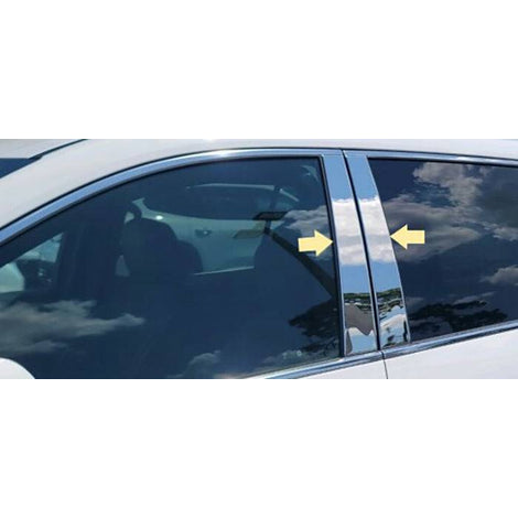 4Pc Stainless Steel Pillar Trim <br>24-25 GMC Acadia, Chevy Traverse