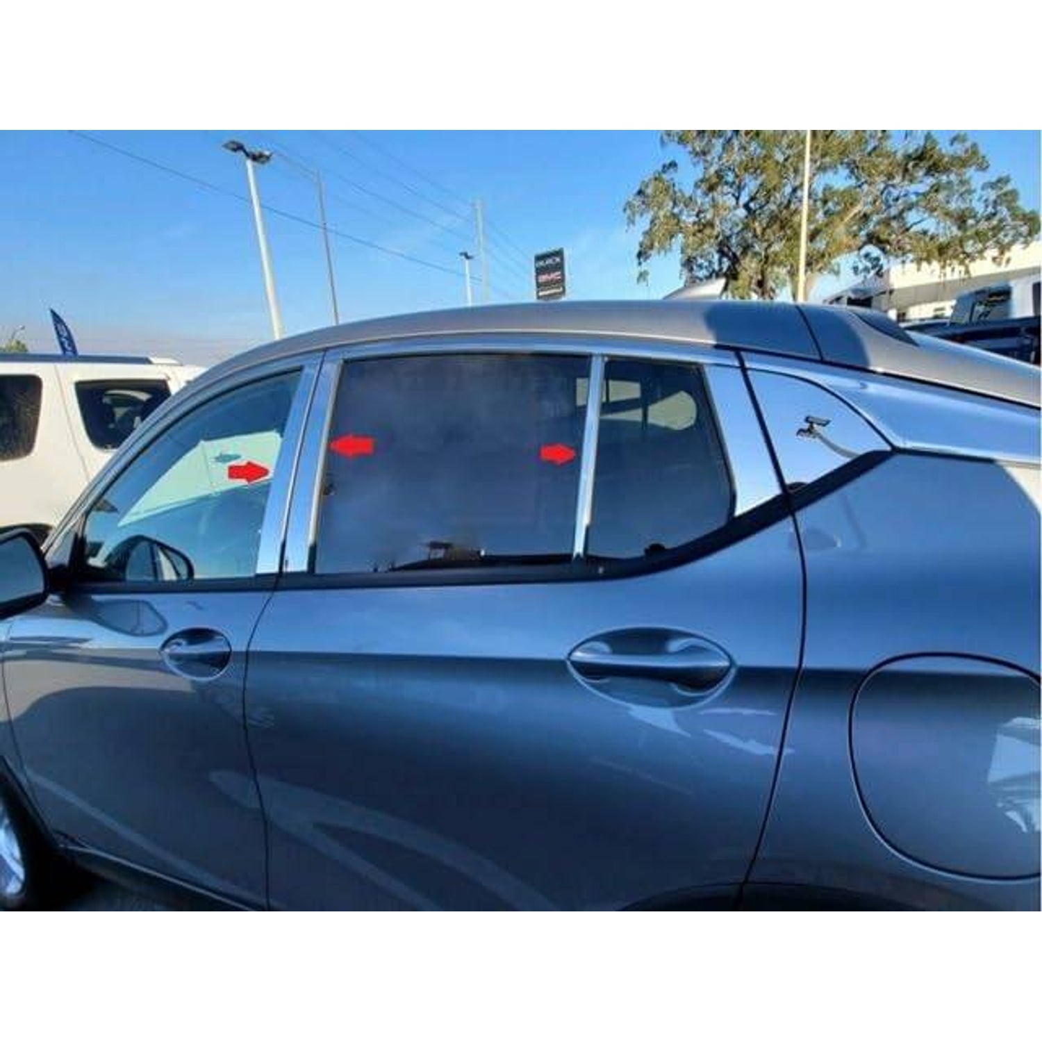 6Pc Stainless Steel Pillar Trim <br>2024 Buick Envista