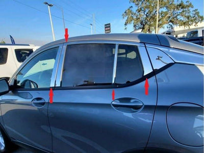 8Pc Stainless Steel Pillar Trim <br>2024 Buick Envista
