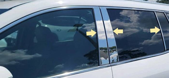 6Pc Stainless Steel Pillar Trim <br>2025 Buick Enclave