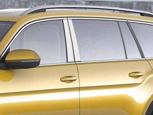 4Pc Stainless Steel Pillar Trim <br>20-25 Volkswagen Atlas Cross Sport