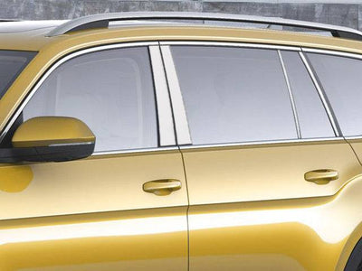 8Pc Stainless Steel Pillar Trim <br>20-25 Volkswagen Atlas Cross Sport