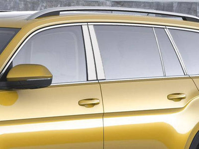 10Pc Stainless Steel Pillar Trim <br>20-25 Volkswagen Atlas Cross Sport