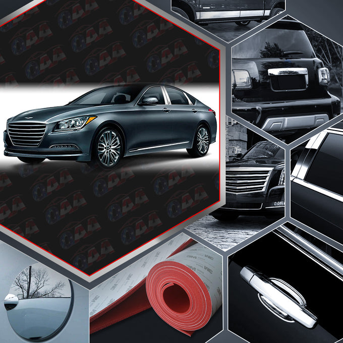 4pcs Stainless Steel Pillar Post Trim<br>21-23 Genesis G80