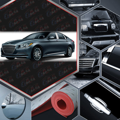 6pcs Stainless Steel Pillar Post Trim<br>21-23 Genesis G80