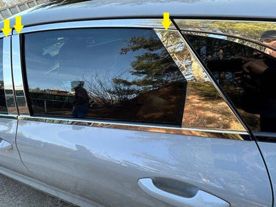 6Pc Stainless Steel Pillar Trim <br>21-24 Kia K5
