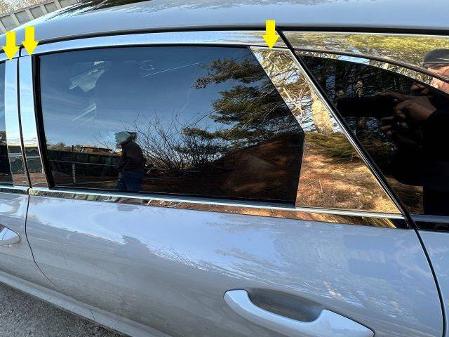6Pc Stainless Steel Pillar Trim <br>21-24 Kia K5