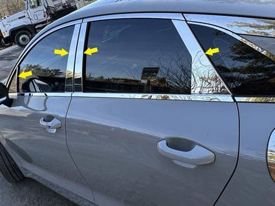 8Pc Stainless Steel Pillar Trim <br>21-24 Kia K5