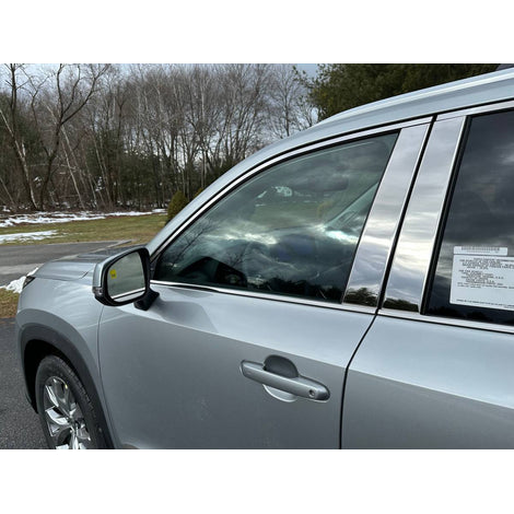 4Pc Stainless Steel Pillar Trim <br>2024 Toyota Grand Highlander