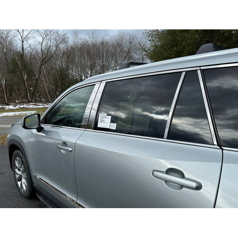 8Pc Stainless Steel Pillar Trim <br>2024 Toyota Grand Highlander