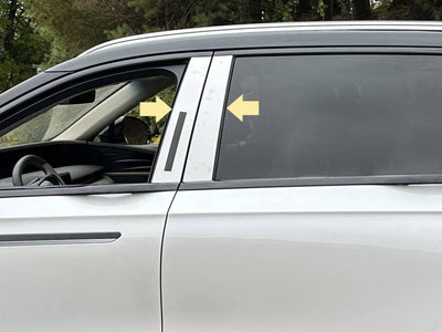 4Pc Stainless Steel Pillar Trim <br>24-25 Lincoln Nautilus
