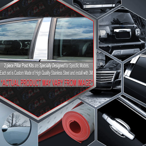 2pcs Stainless Steel Pillar Post Trim<br>92-94 Audi 100 CS