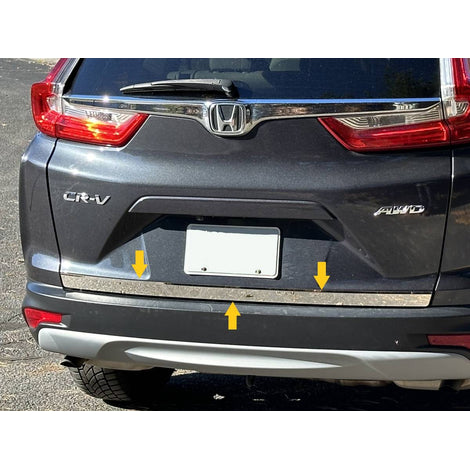 1Pc Stainless Steel Rear Deck Accent <br>17-22 Honda CR-V
