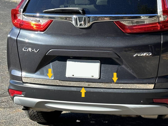 1Pc Stainless Steel Rear Deck Accent <br>17-22 Honda CR-V