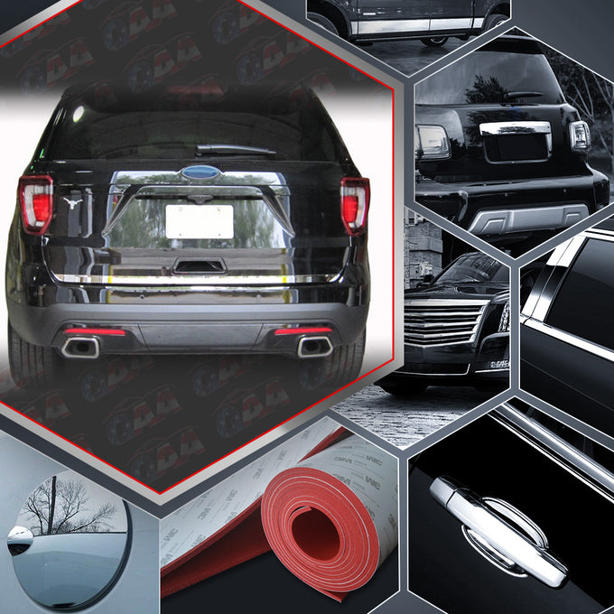 Stainless Steel Rear Deck Trim, Trunk Lid Accent<br>16-19 Ford Explorer